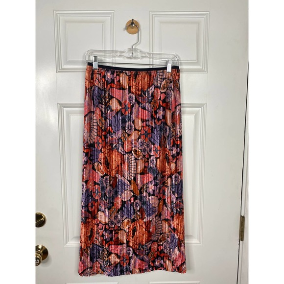 Maeve Anthropologie Tilda Pleat Velvet Midi Skirt - Picture 5 of 6